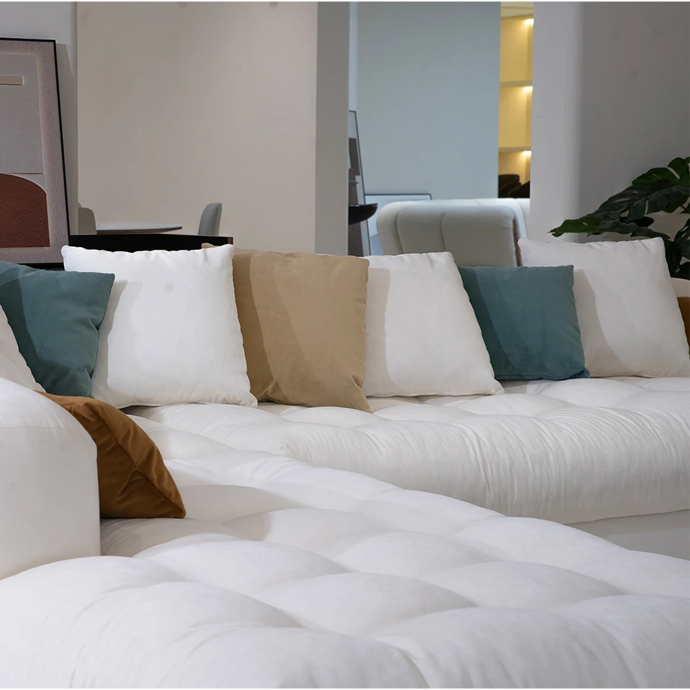 MIGLIO 5792 Low Arm Cloud Sofa Modular Living Room Furniture with Modern Design