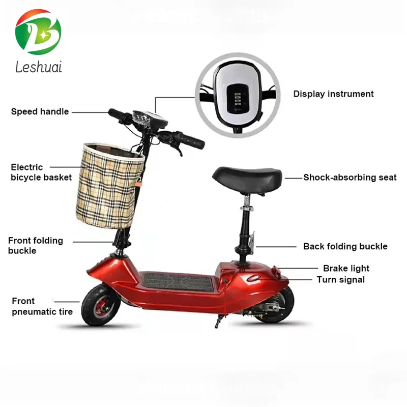 electric scooter 24V DC Electric Brush Motor 300w Power speed 15km/h kids electric scooter