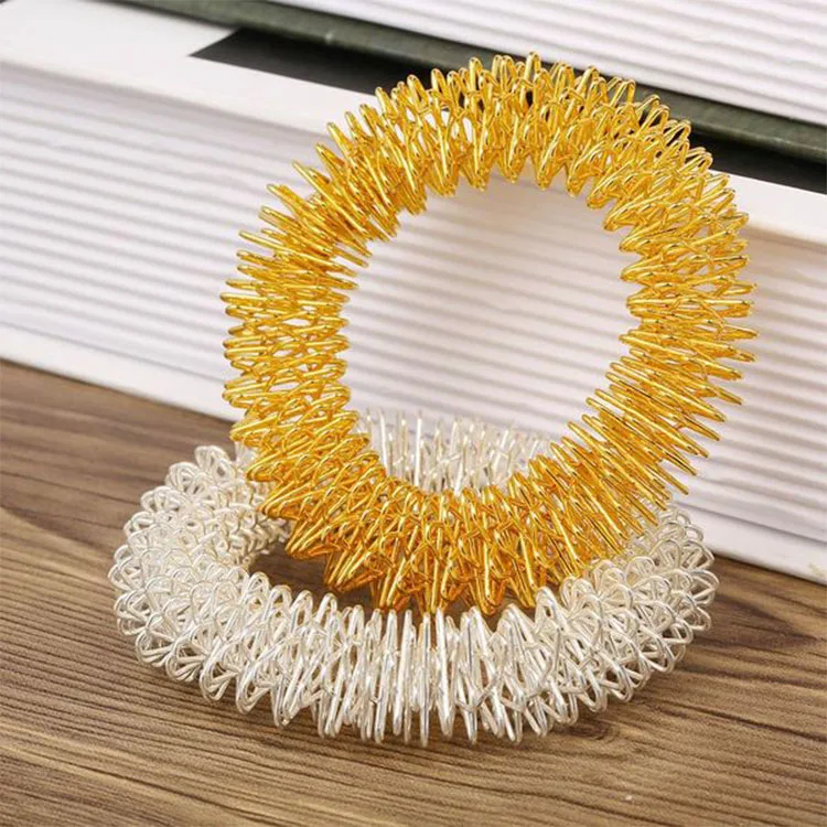 Relaxation Climbing Knuckle Acupuncture Acupressure Point Hand Wrist Stress Reducer Finger Massage Ring for Anxiety Arthritis