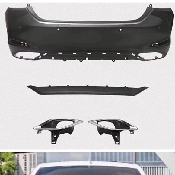 Задний бампер 2018 ES с выхлопными наконечниками, задний бампер ES