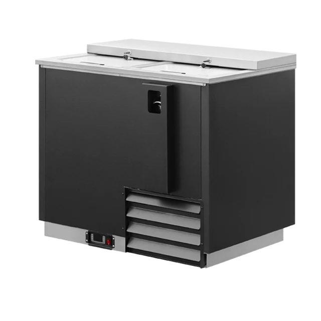 2022 Best Quality Bottle Cooler CE Led Lighting Commercial Horizontal Display Drink Beverage Beer Cooler Refrigerator For Bar