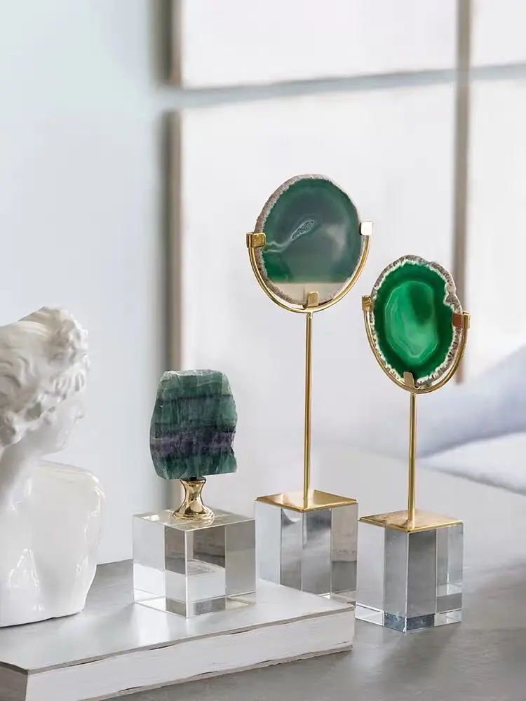 Europe type originality natural crystal flower places a porch of contemporary villa sitting room TV ark to live in adornment