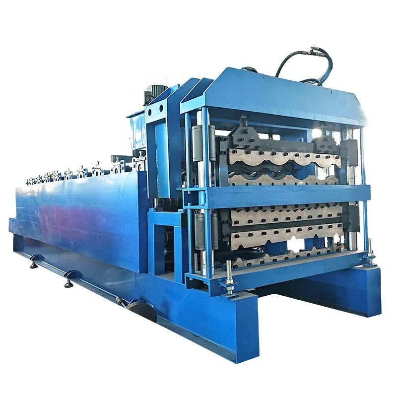 Трехслойный цинковый лист 3-х роликовый стальной гибочный кровельный машина для производства 3 в одном