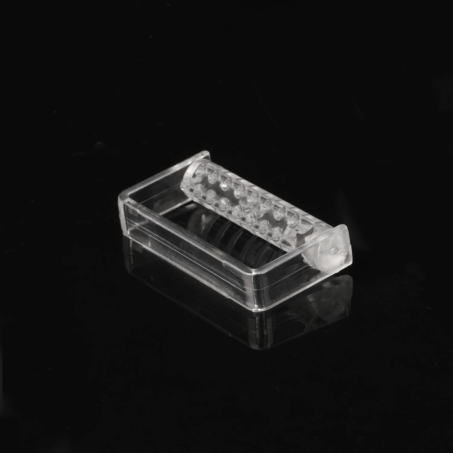 16-Holes Clear Dental Bur Holder Autoclavable Plastic Rack Stand Frame Holder Dispenser