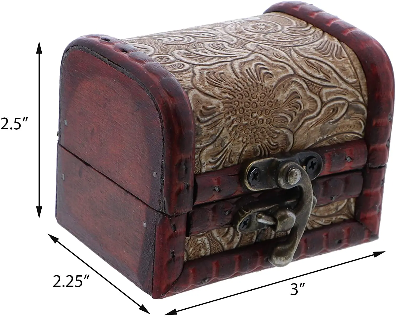 Оптовая продажа миниатюрный деревянный футляр для украшений мини футляр для украшений винтажная коробка для украшений