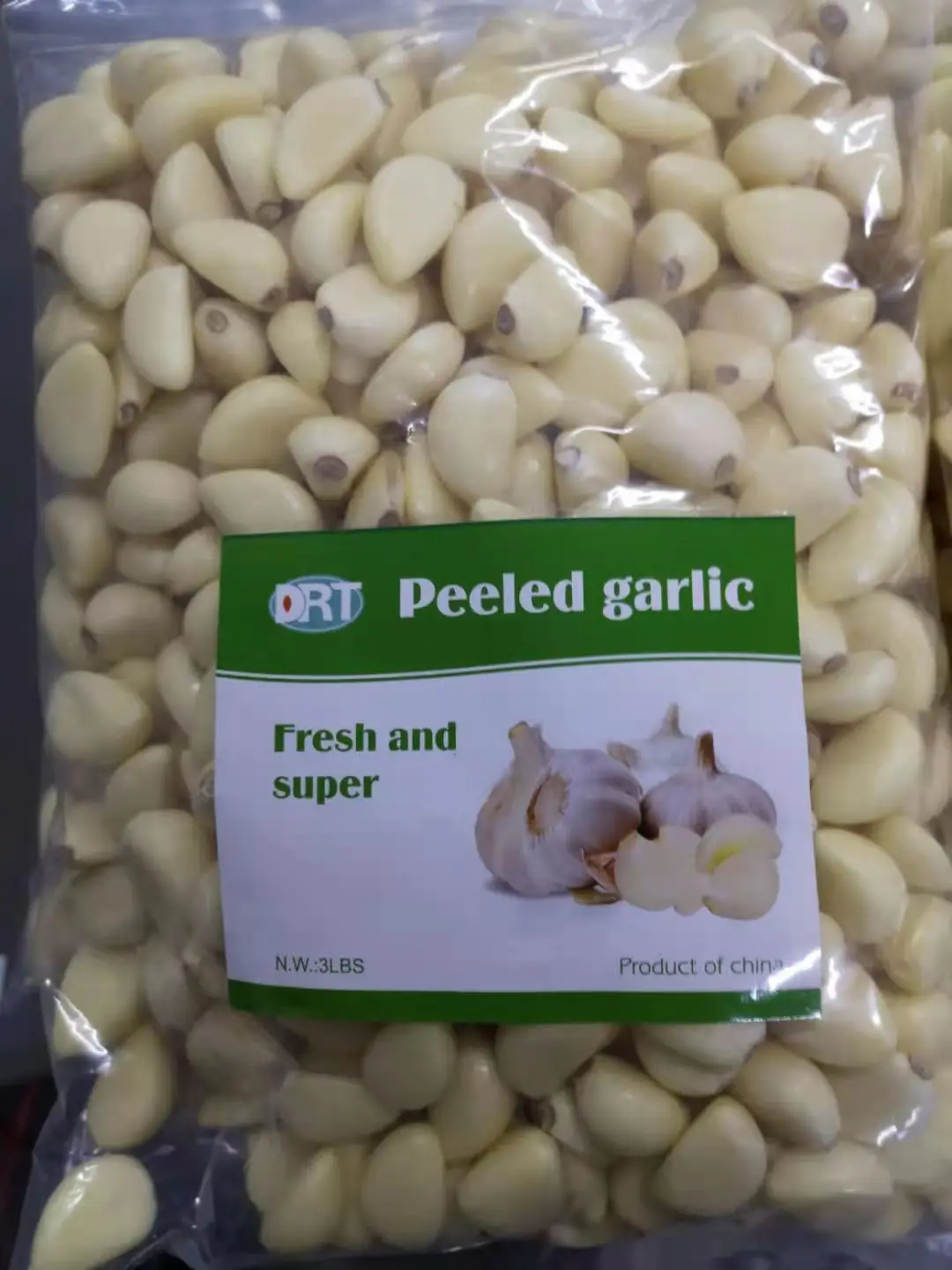 Garlic Peeled Garlic  Vacuum Nitrogen and Jar Packed nitrogen filled peeled garlic