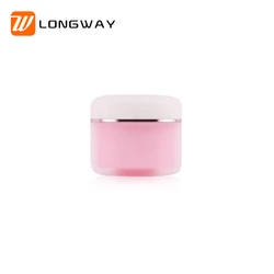 Wholesale Cosmetic Packaging Container Plastic Skin Care Cream Lip Scrub Jars 100ml Pink PP 30g 50g 100g Plastic Jars with Lids