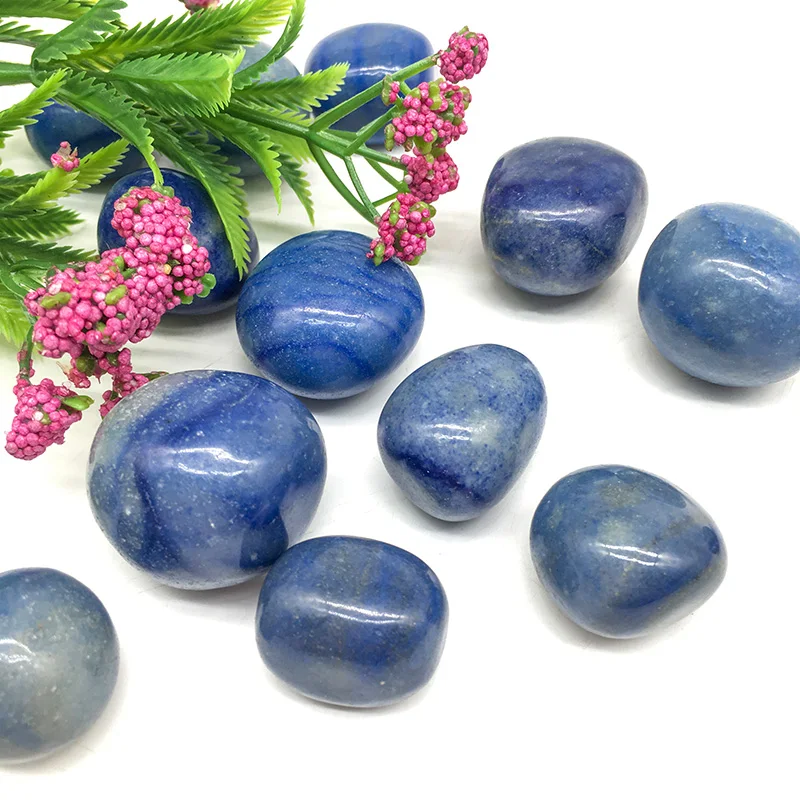 Wholesale Natural Stone Crystals Tumbled Stone Blue Aventurine Tumble Stone for Decoration