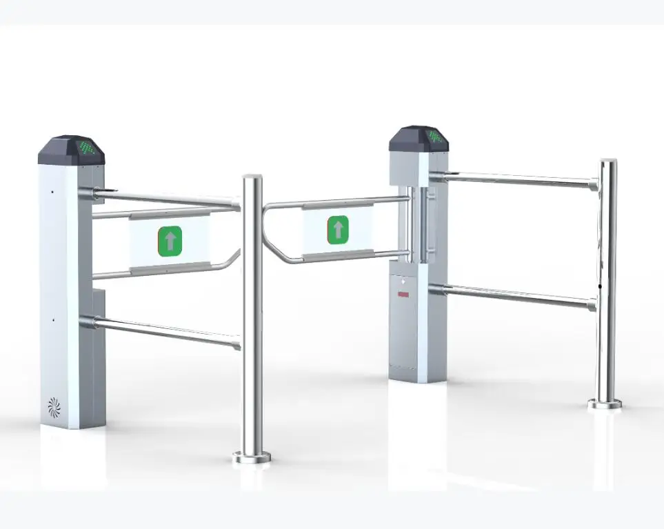 4 Poles Supermarket Entrance Automatic Advertisement Boom Barrier Entrance Swing Gate