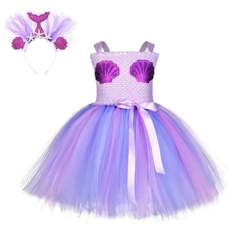 Fashion clothing kids clothes lovely girls mermaid party dress girls tutu dress set kids girl party dresses