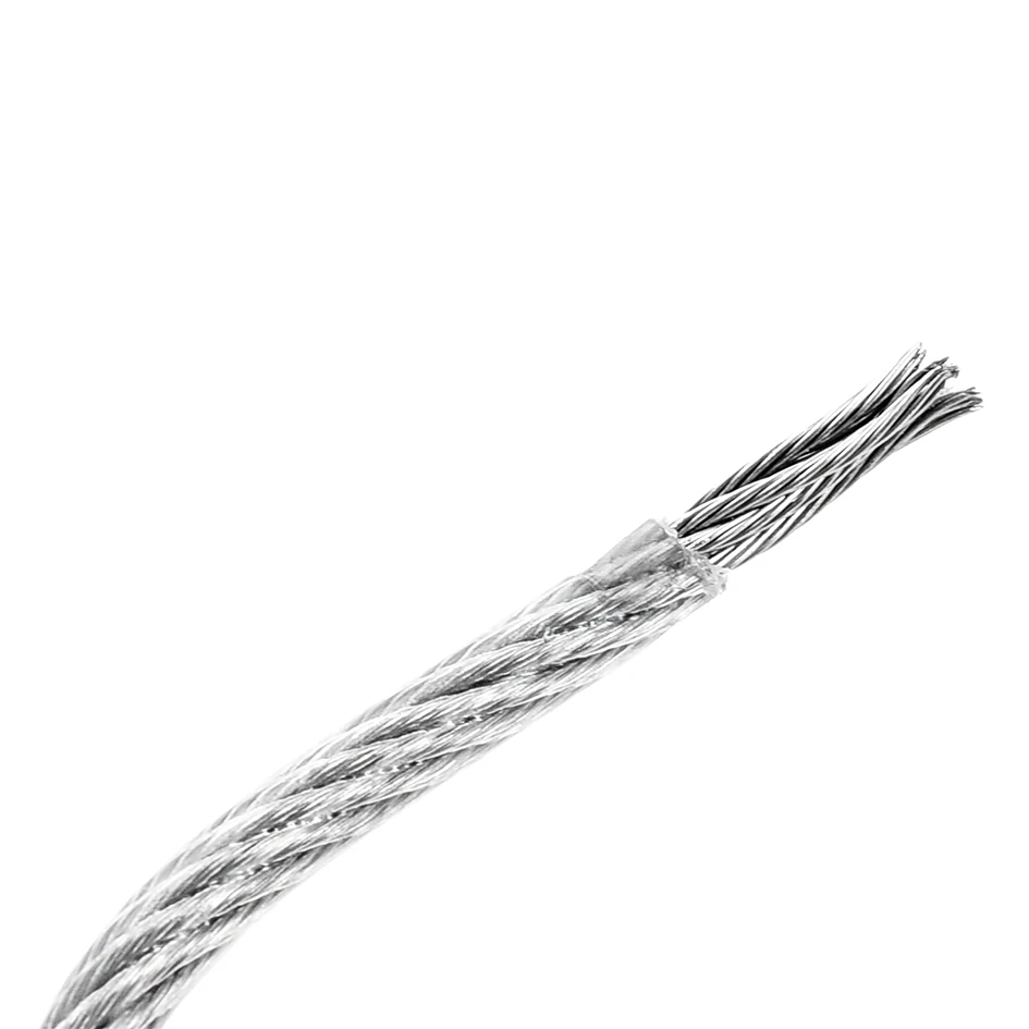 7x7 Din 3055 2-10mm stainless steel wire rope for elevator price 1mm stainless steel rope