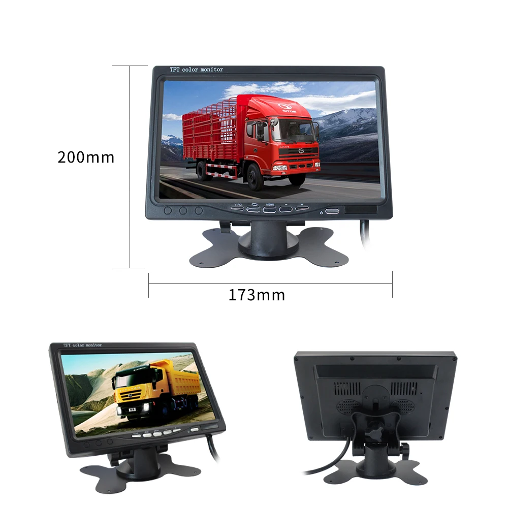  720p AHD камера 7 дюймовый монитор Автобус CCTV грузовик 12v 24v система