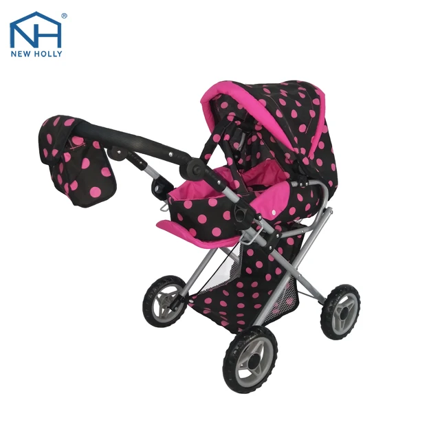 DOLL STROLLER WITH CARRY COT AND BAG