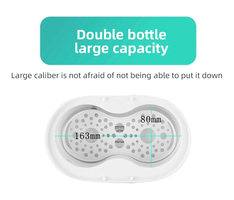 Подогреватель молока для детей пароварка подогреватель грудного еды размораживание умный контроллер температуры двойные бутылки