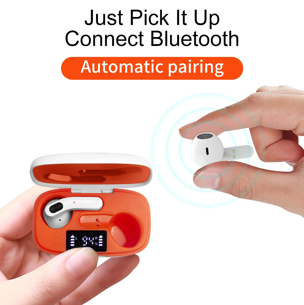 
H22T TWS Popular Led Mobile Accessories BT 5.0 Wireless Sterio Earbuds Earphone & Headphone 