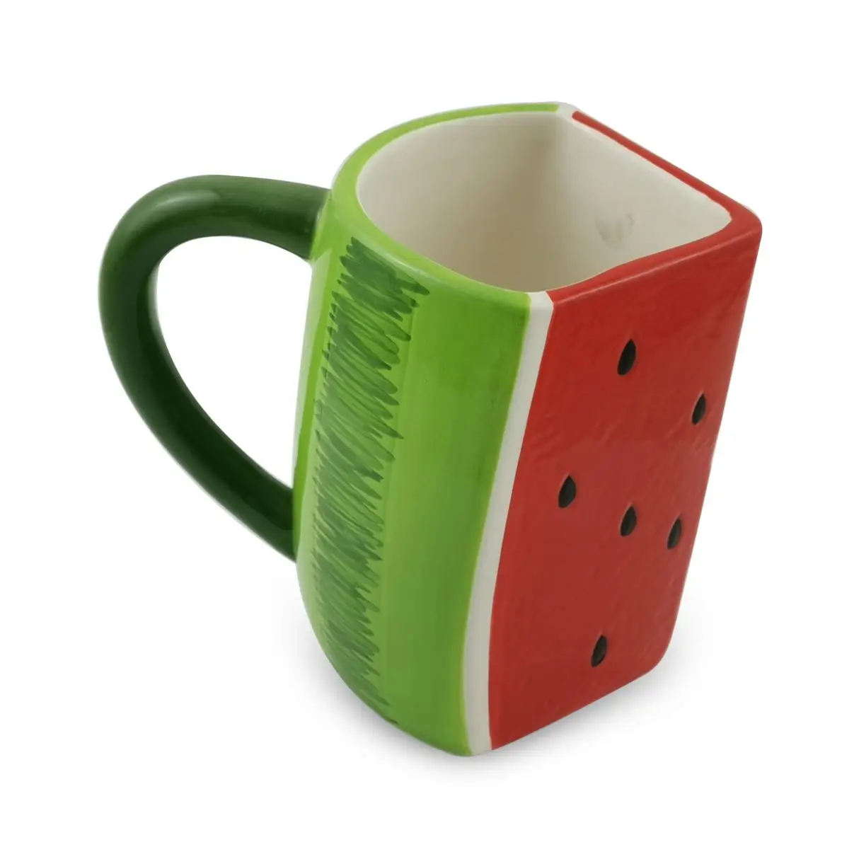 Modern Handpainted Dolomite Watermelon Bowl Salad & Fruit Soup Bowl Sustainable Ceramic Candy Bowl for Weddings & Giveaways