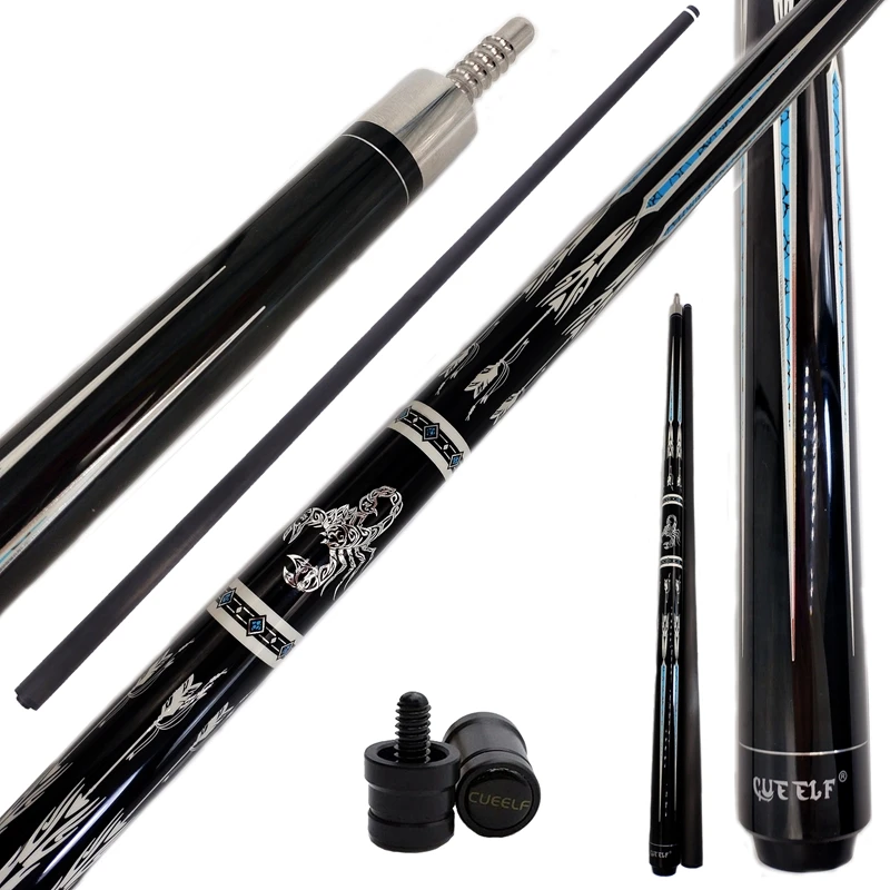 Cueelf  carbon fibre pool cue  maple wood  pool cue stick fury pool cues billiard
