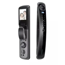 Goking tuya wifi 3d face recognition smart home door lock  with cam Korea digital outdoor entry lock finger print