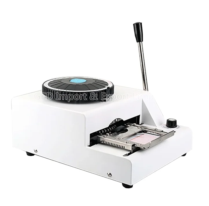 68 70 72 Character Letter Plastic Credit ID Plate Number Embosser Manual PVC Card Embossing Machine