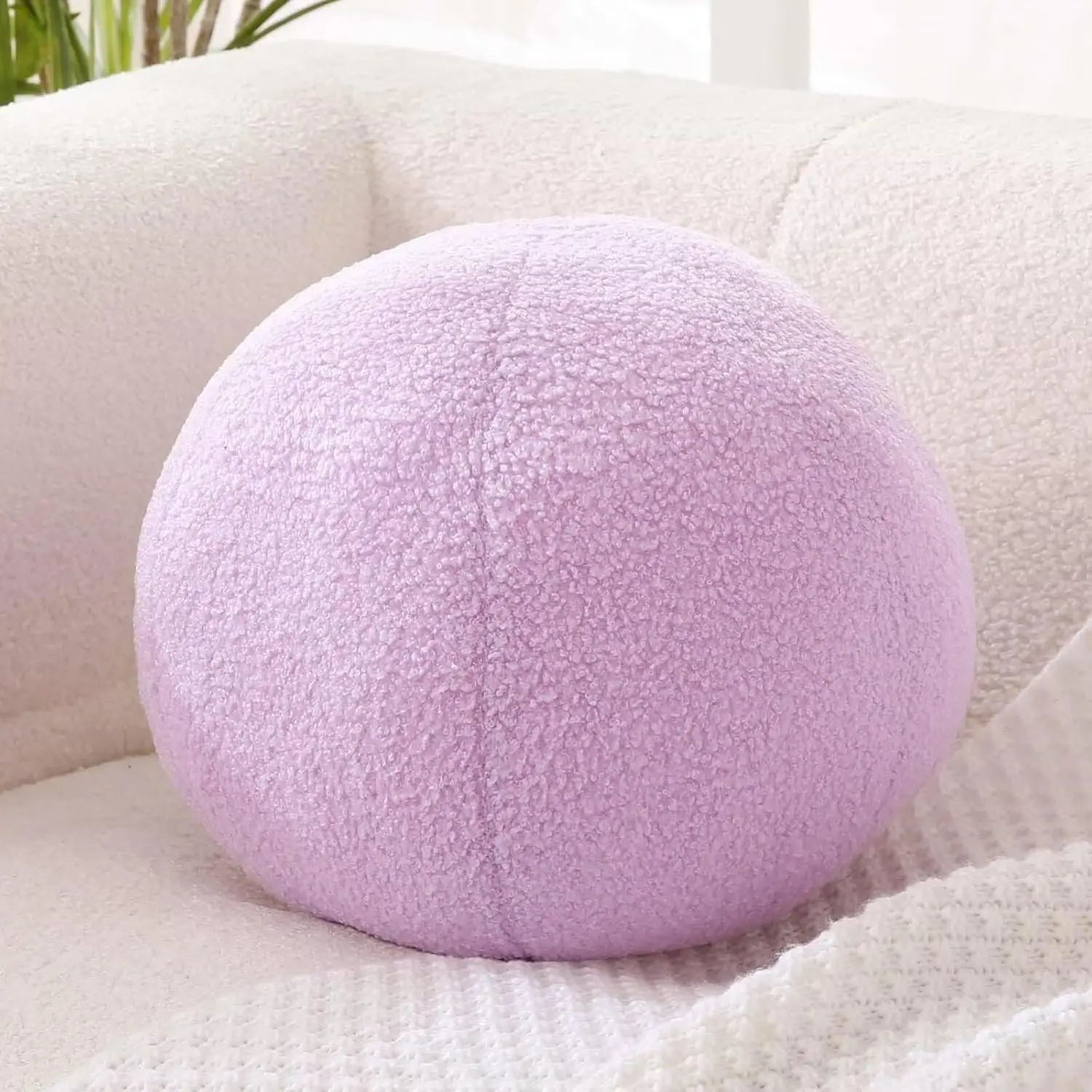 Round Throw Pillow Plush Ball Pillows Cushions Cover Manufacturer Cushion For Chair Seat Pillow