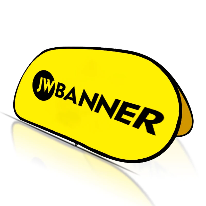 Custom Barrier Banner Pop Up Flag Metal Hardware Folding A-frame Banner For Indoor Outdoor Event Show