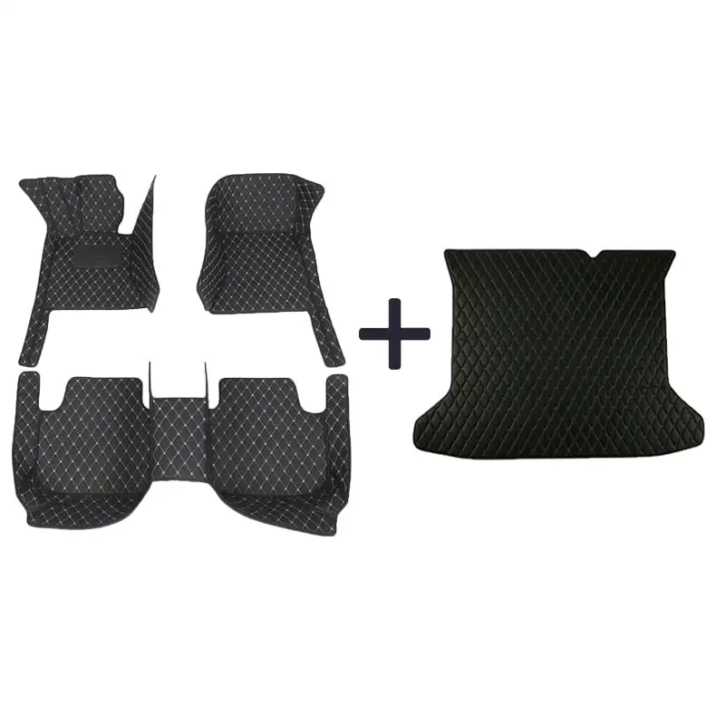 Customized Manufacturers  luxury Interior Accessories Pu leather car floor mats