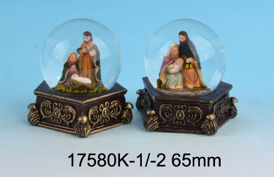 Christian Snow Globes Religious Glass Snow Ball Jesus Snow Globe Nativity Decor