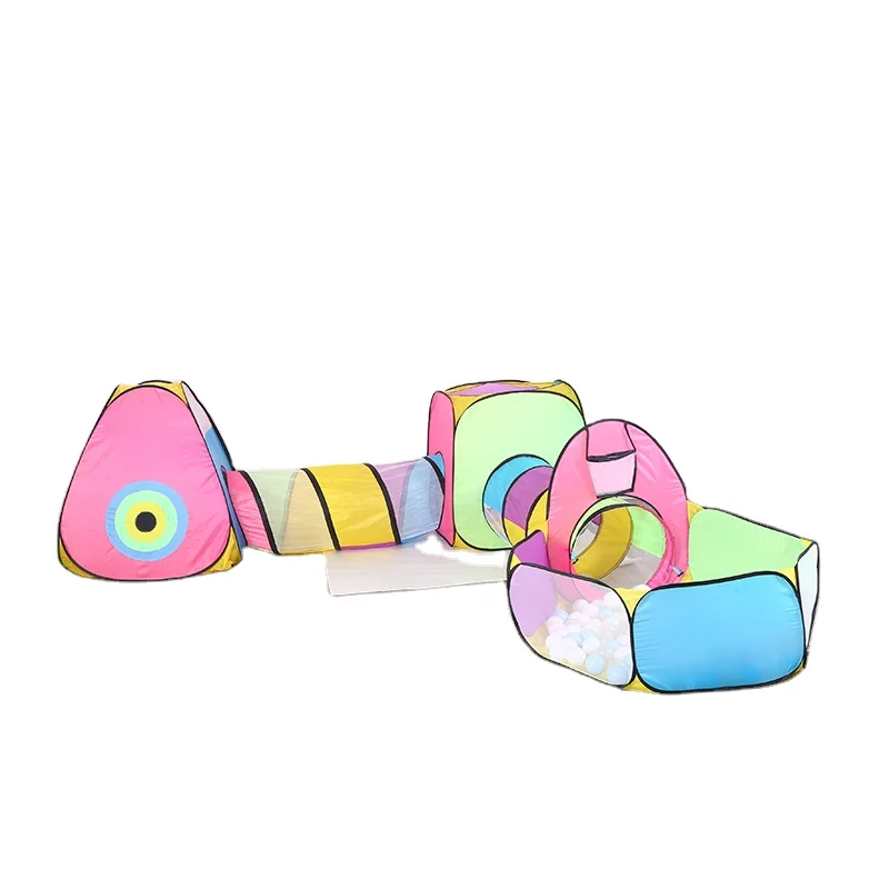 High quality tunnel tent kids play portable indoor games retractable moving tunnel tent