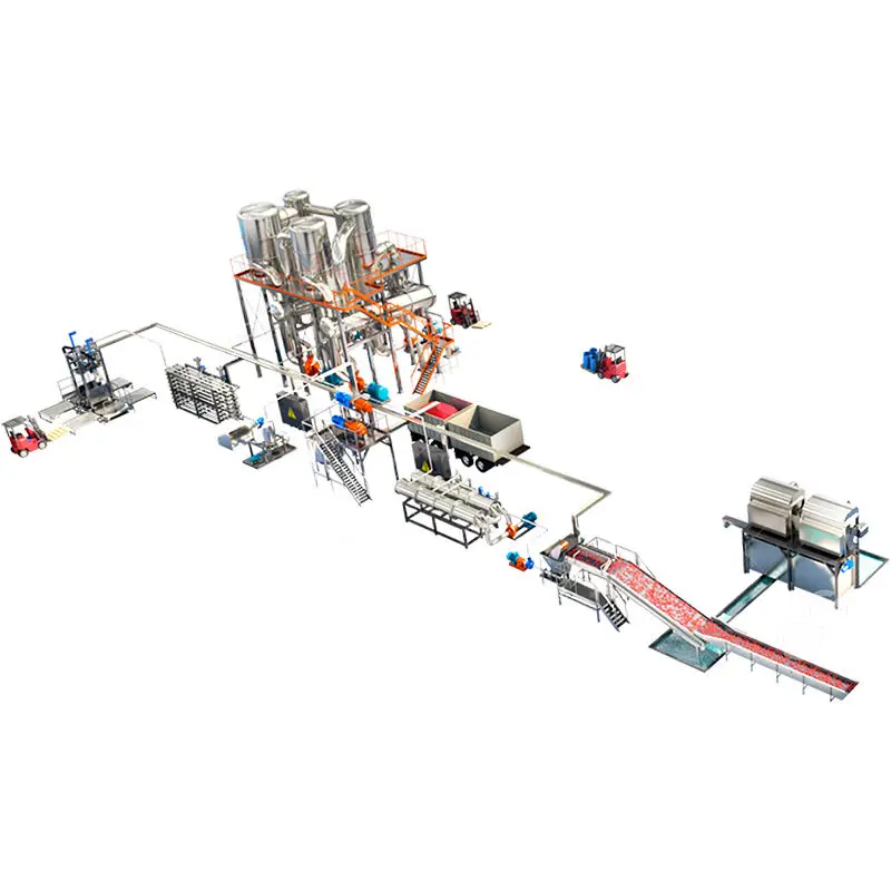 Complete Concentrated Juice Fruit Pineapple Mango Juice Making Processing Filling Production Line