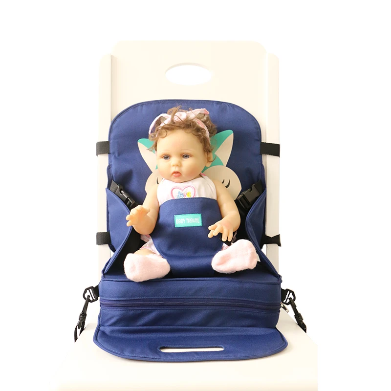 Newest travel 3 in 1 high chair diaper bag folding portable chair baby portable dining booster seat for baby