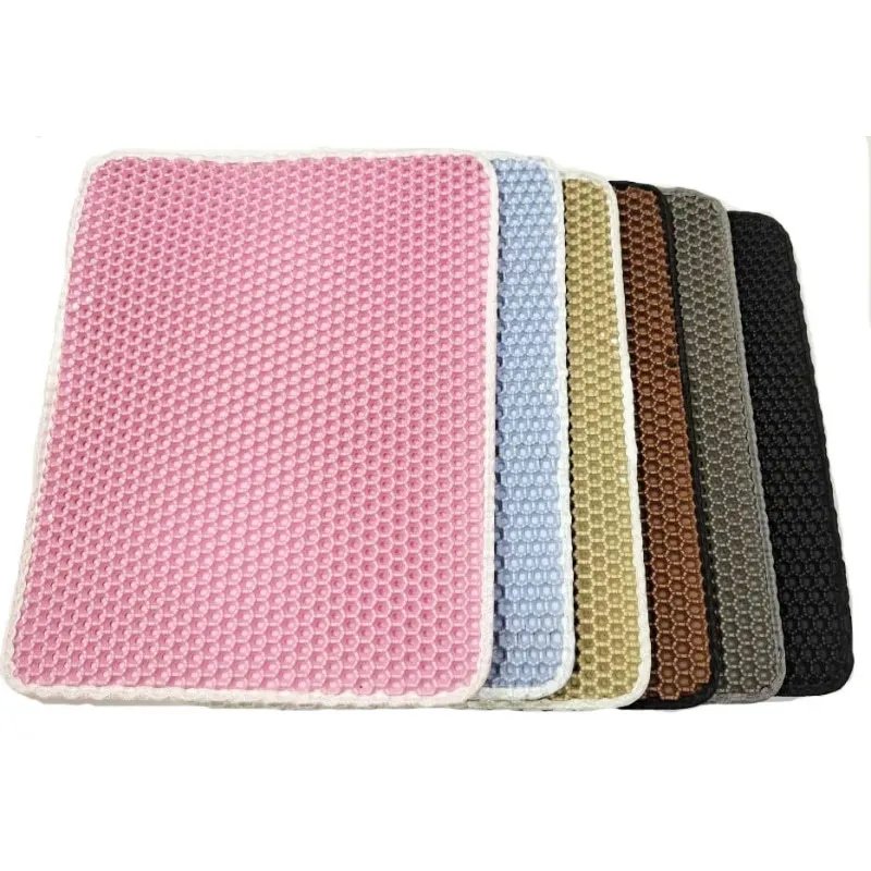 double-layer litter mat household waterproof anti-urine pet mat eva washable mat