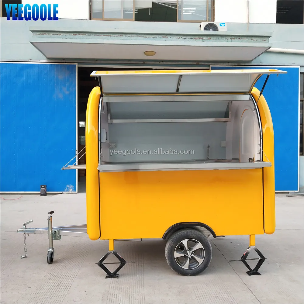 YEEGOOLE Cheap price and High Quality potato remorque mobile, hot dog carts food cart concession stand for sale