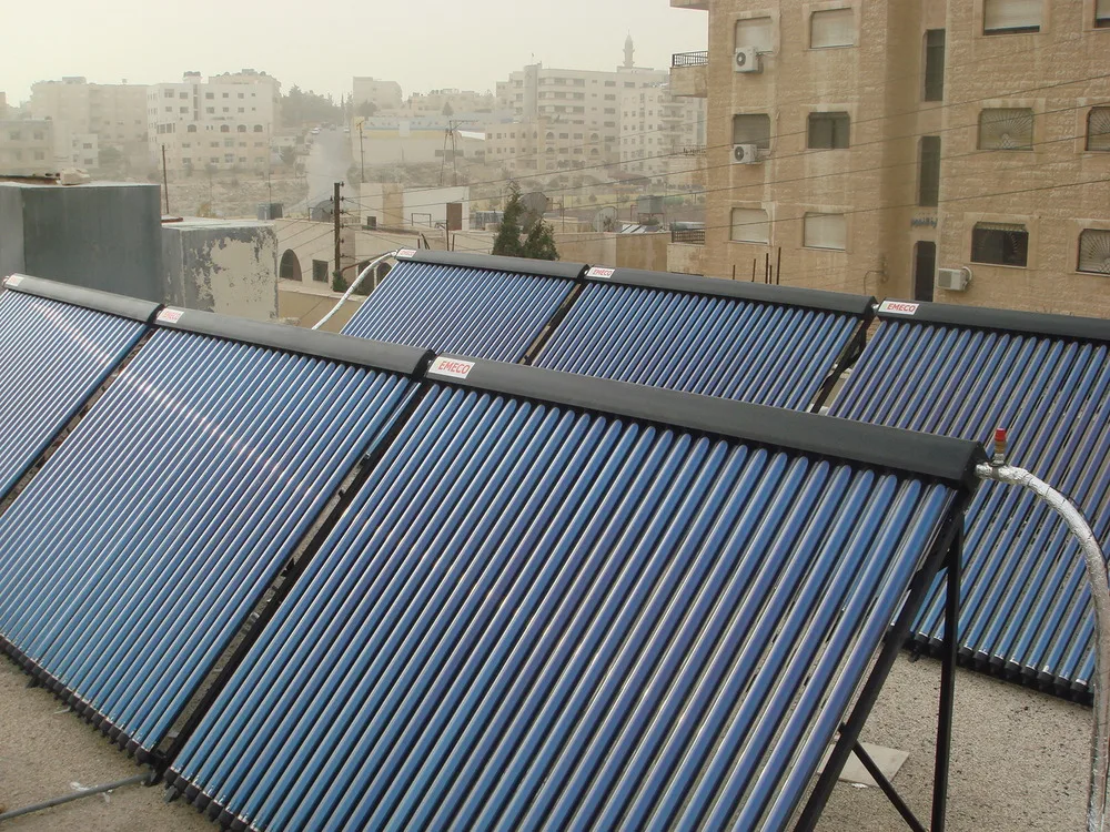 Vacuum tube solar collector with 100L to 5000L stainless steel water tank for solar water heating energy  project