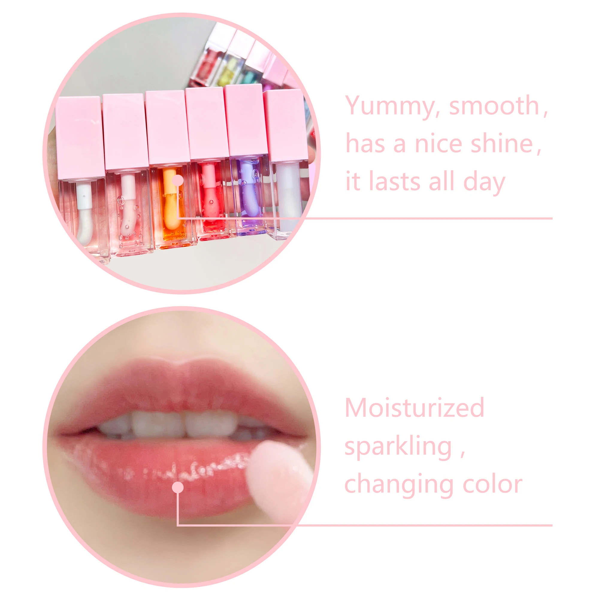 hot selling vegan lip oil fruit flavoring lip gloss long lasting moisturizing lip plumper oil