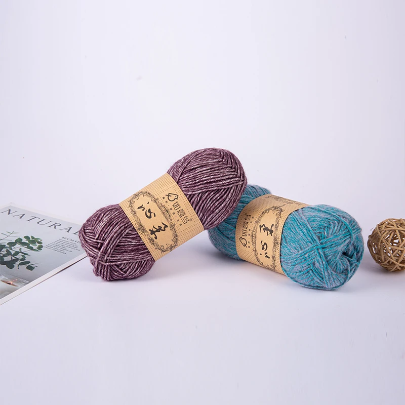 Various Colors Soft Worsted hand knitting Baby Yarn stretch blended milk cotton yarn