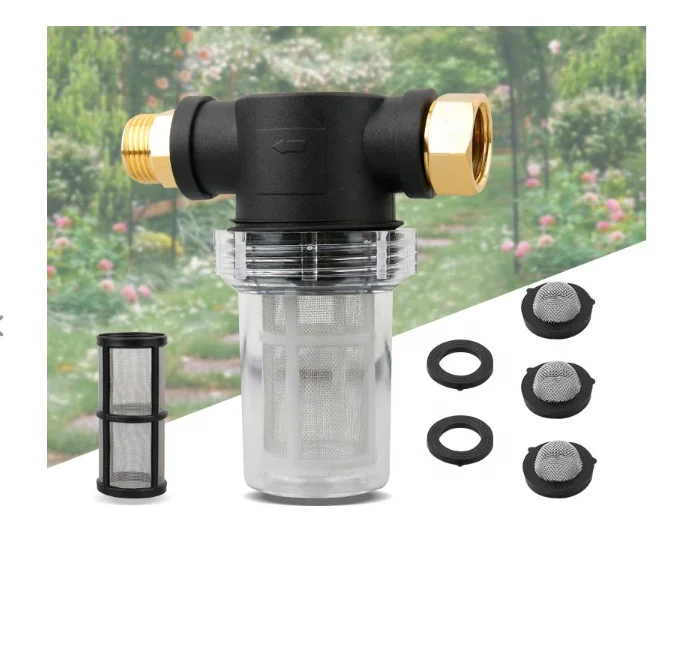 Garden Hose Filter Attachment For high Pressure Washing Pump