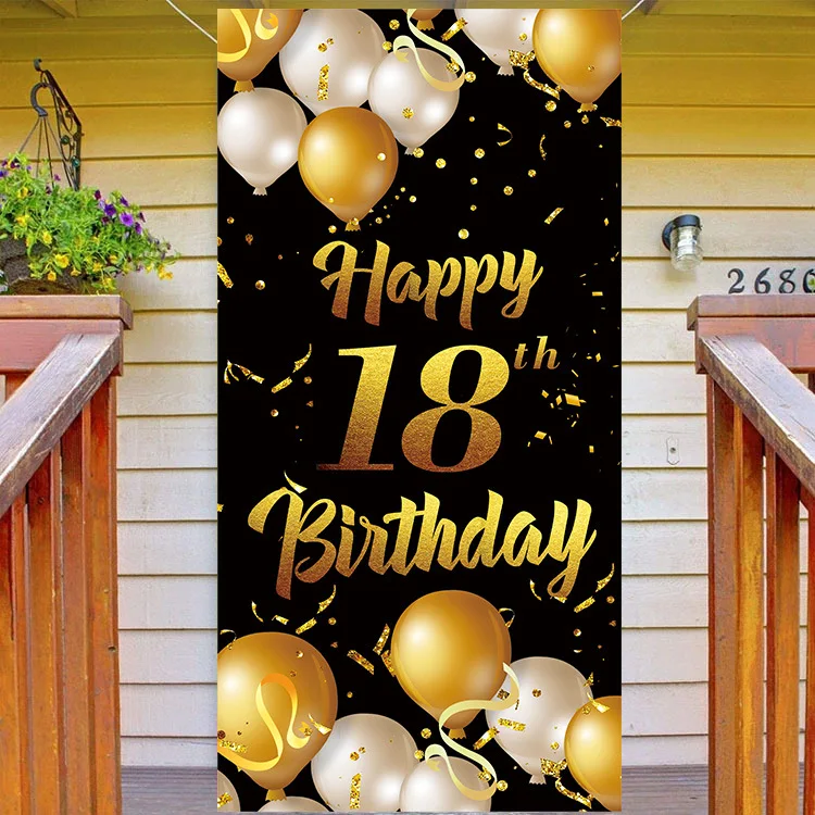 2023 new arrival polyester big size outdoor happy birthday flag custom flag banner