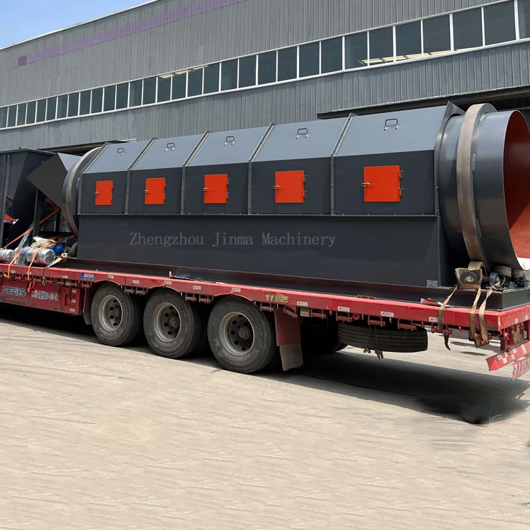 Waste Recycling Machine Rotary Compost Trommel Screen For Organic Compost Fertilizer
