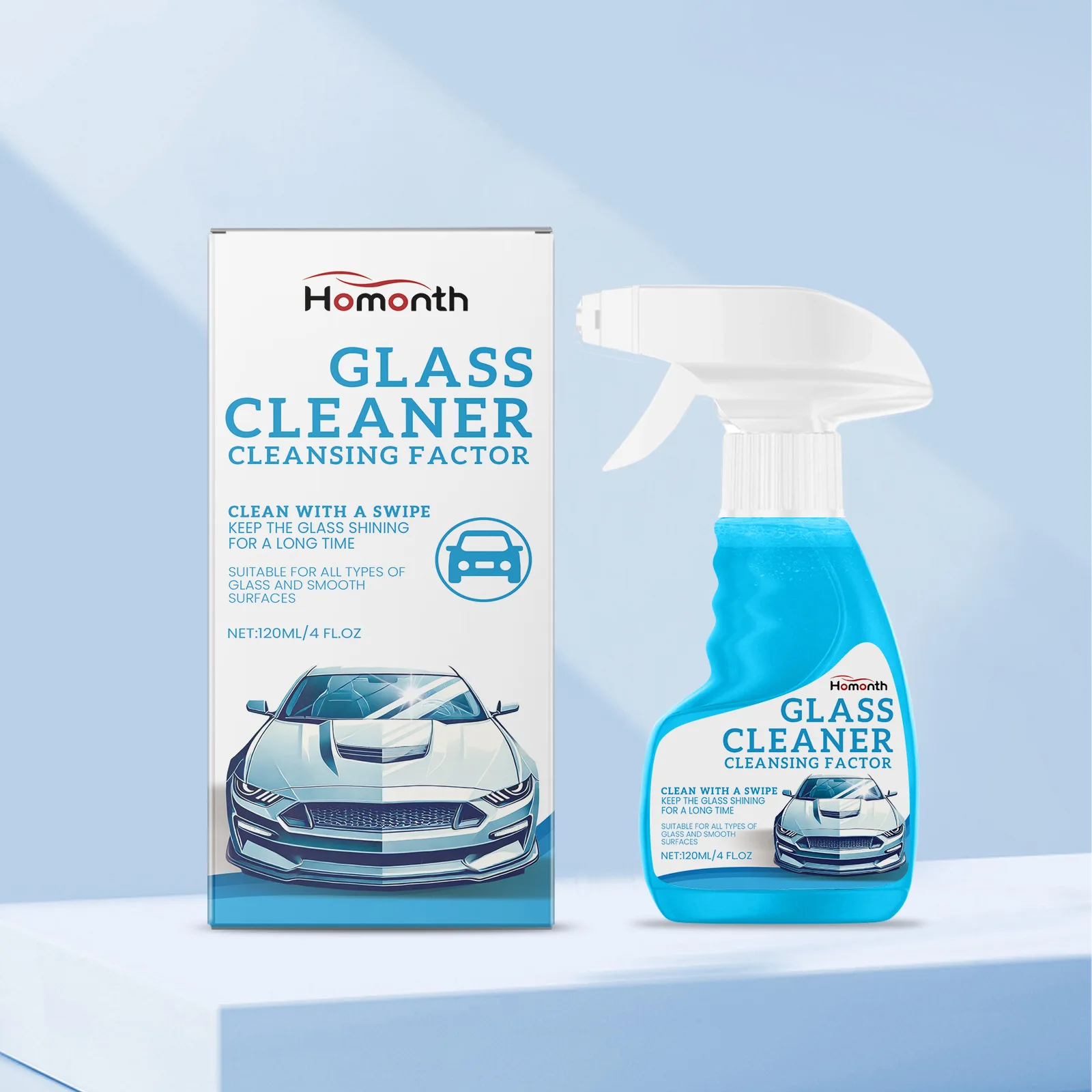 HOMONTH high-quality automotive cleaning products degreasing film defogging rainproof descaling glass cleaner