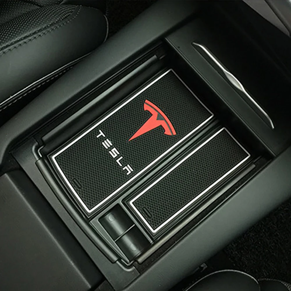  Коробка для хранения беспроводной зарядки Tesla Model
