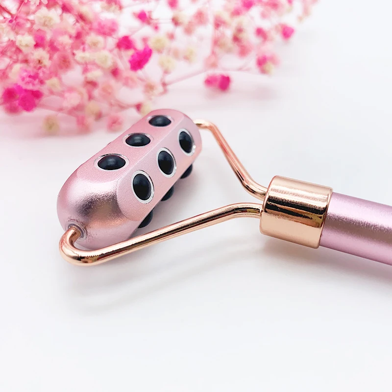Factory wholesale crystal jade facial beauty face massage rose quartz roller gua sha set jade roller for face