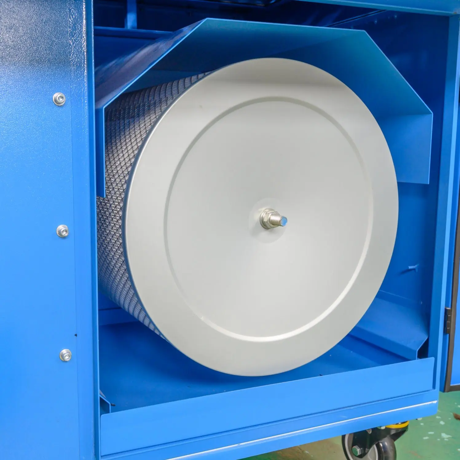 Pulse jet self cleaning welding table fume extraction downdraft table downdraft air filtration system