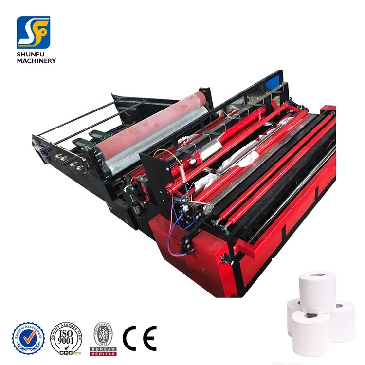 High Speed toilet tissue paper rewinding and slitting machine