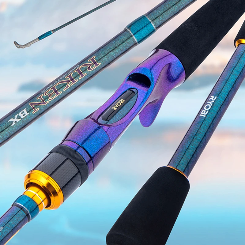 RYOBI RIKEN BX 2 Section  Fishing Rod FUJI F Guide ML Action Sea Fishing Rods Carbon Fiber Spinning Fishing Rod