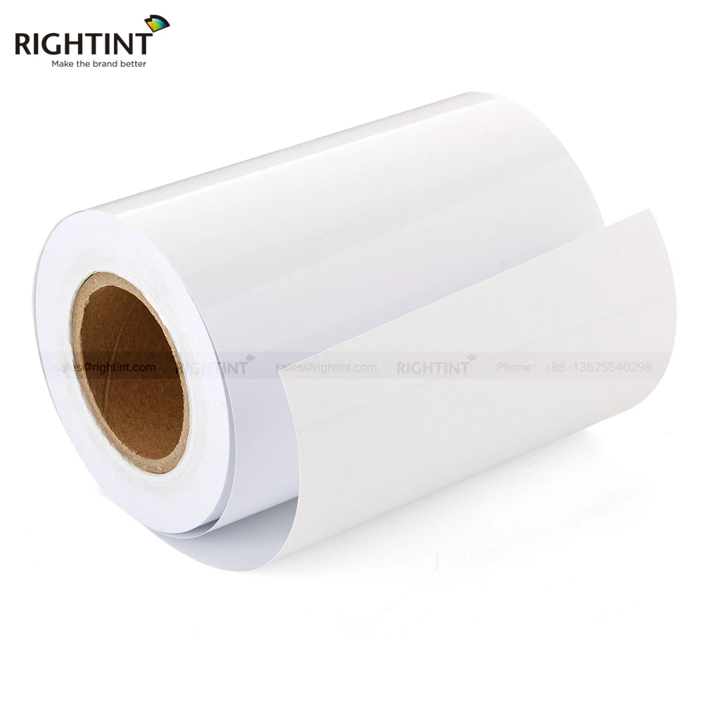 50% OFF 2021 Popular Printable Vinyl Sticker Roll Glossy Paper Inkjet Coated Self Adhesive Paper Roll