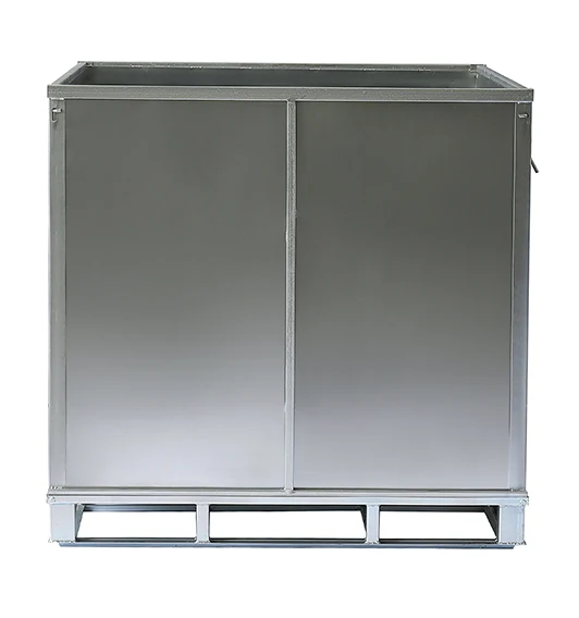 Packaging For Petrochemical Plastics Customized Metal Container Foldable Durable Industrial IBC  Bulk Pallet Box For Chemical