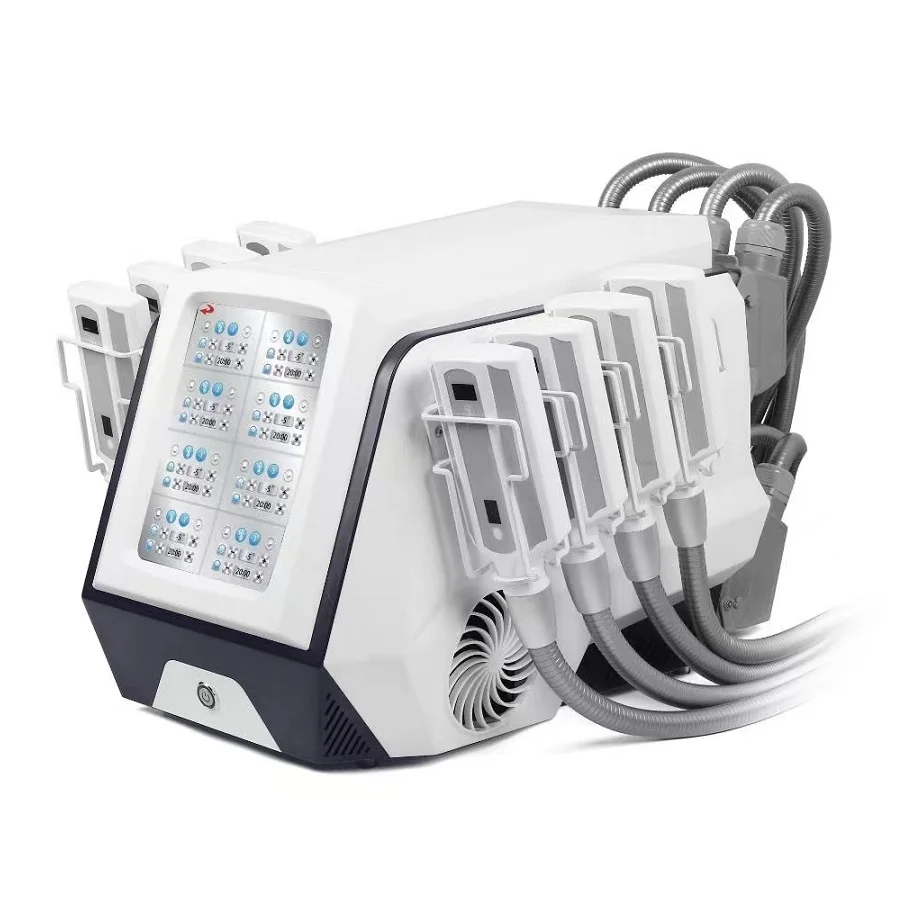 Non-vacuum Eight Handles Fat Freezing Machine Portable Equipment