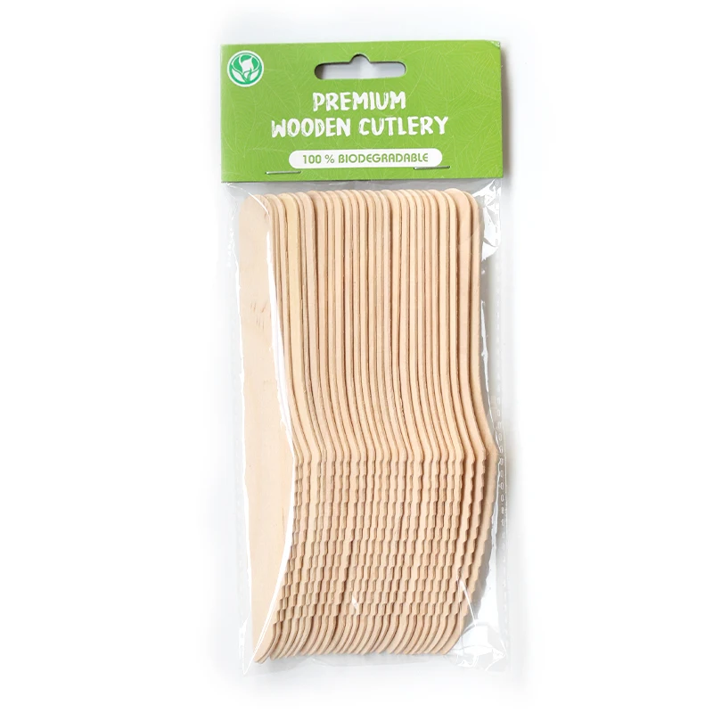 Supermarket Supply Disposable Customized Small Pack Wooden Knife