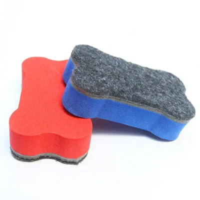White eraser EVA magnetic felt cloth eraser 7*4*1.5 small bone eraser color