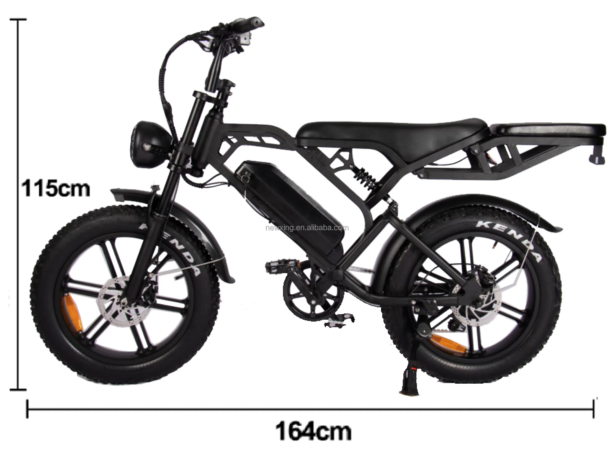 V20 Pro fatbike 20*4 inch 2 seat E bike EU warehouse   electric mountain  bike off road   bicycle electric bicycle  ebike